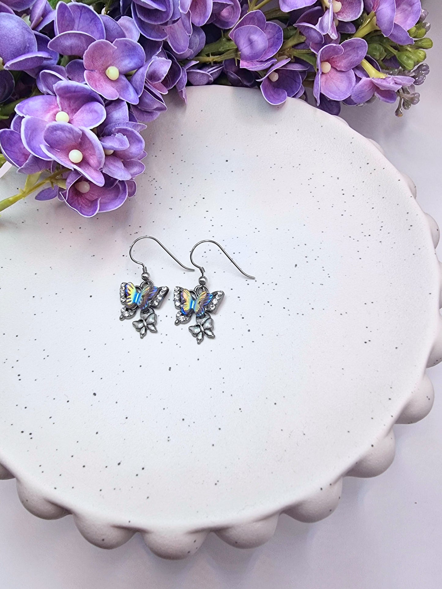 Dark Butterfly Earrings